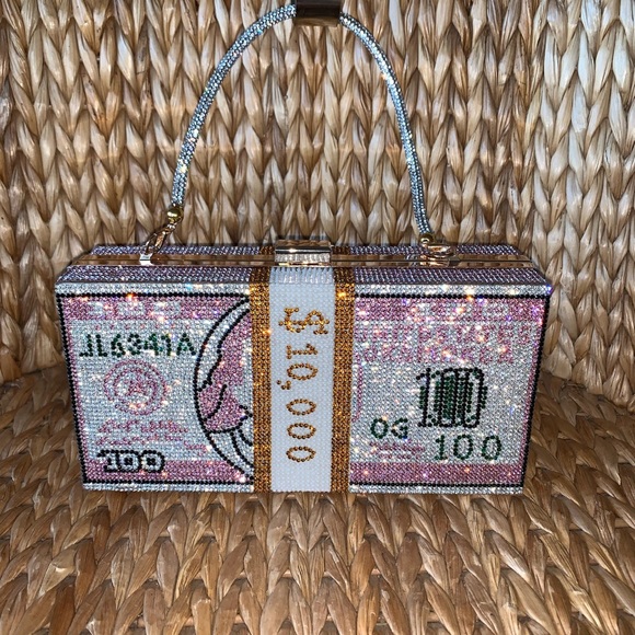 New Rhinestone Crystal Money Bag 💰 - Picture 10 of 14
